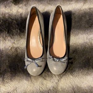 Sole Society 60’s-style, metallic dress shoes